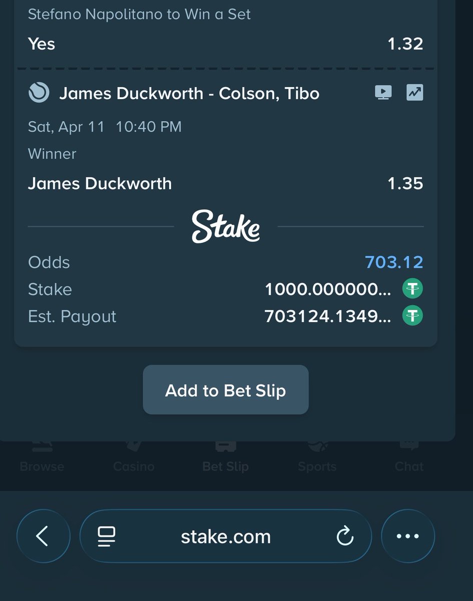 Mrbankstips's tweet photo. Tennis on Stake 

703 odds https://t.co/6NAnxFUuL2

18 odds https://t.co/bH1x52YMjY

634 odds https://t.co/G5kEuumujz

27 odds https://t.co/wvJ3pU5ajl

Use stake shield 🛡️ (flex bet) for higher winning potential 🔥

Register an account via https://t.co/zNIDVi9VVx

Use welcome code ‘banks’ for weekly airdrops and bonuses 

Get the iOS app via link https://t.co/BH533u52QL

You can always contact https://t.co/oeZHXM47XD for all stake bet deposits 

Join telegram channel https://t.co/onNA2IpWas

Bet responsibly 🔞🔞