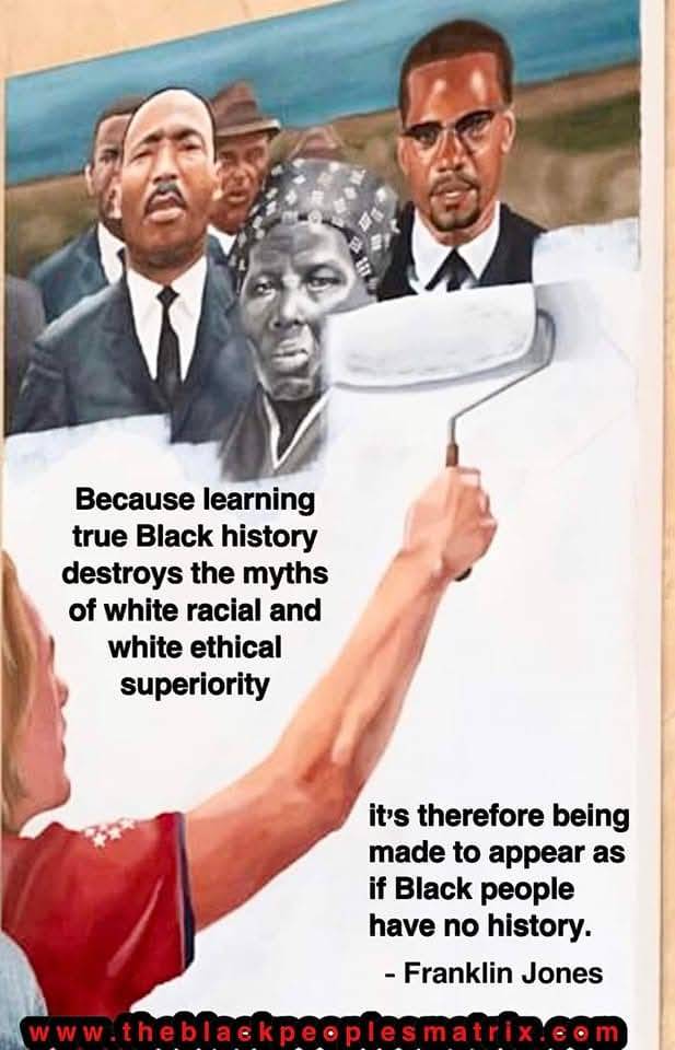 BlkHistStudies's tweet image. You can ban books. Erase history from websites. Silence voices. We have power to inform, educate, entertain, and change minds. That's what those who ban books and manipulate websites fear. #educatetoliberate #unityispower #worldhistory #teachthetruth