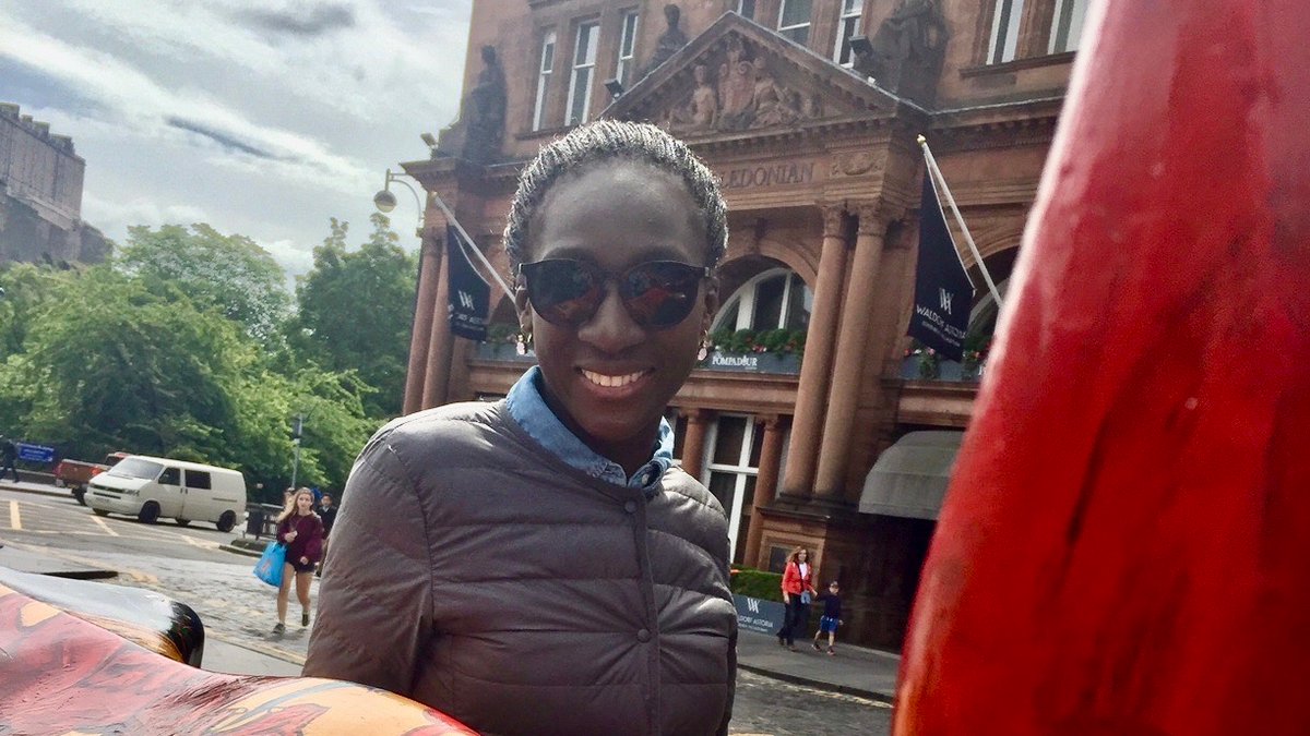RichBoxoffice's tweet photo. DIDN'T SHE DO WELL? Eye Haïdara who came to Festival Edinburgh back in the day with C'est la vie (Le Sens de la fête) during @markadamsmirror rein as director of @edfilmfest  will be omni-present at this year's @Festival_Cannes  as host of the opening and closing ceremonies  (12 and 23 May). She also appears in actress Agnes Jaoui's sixth feature as a director, Crescendo (L’Objet Du Délit), an ensemble comedy drama about accusations of sexual assault during an opera production which screens Out of Competition. @FrFilmFestUK  and late lamented distribution outfit Cinefile were delighted to accompany her Scottish visit captured through the lens of the late Stephen Dunn at The Caledonian Hotel by @HiltonHotels 
@screenscots @filmhubscotland @ifecosse @ifru_london @EyeForFilm @cgfEdimbourg