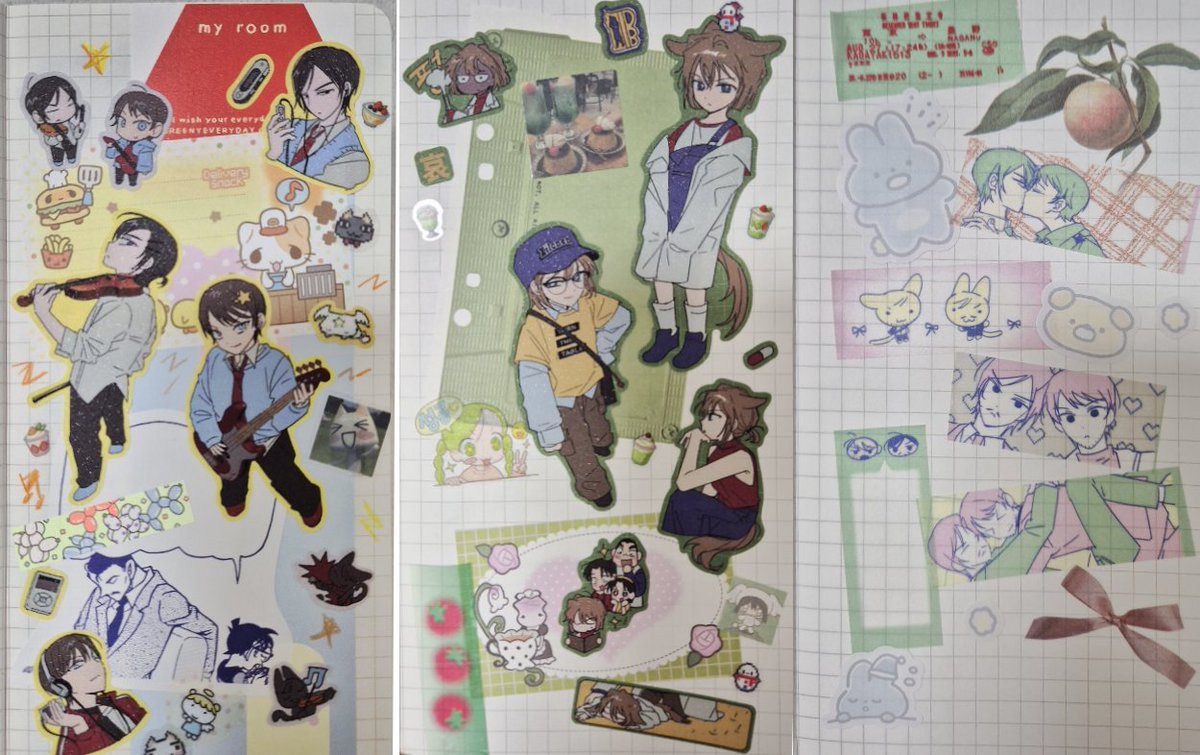 스티커가 도착했길래 샘플겸 ...