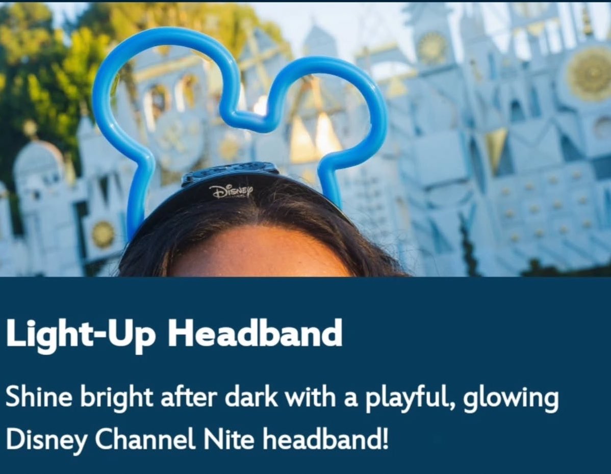 流石に今年のDisney Channel Nite で販売される Light-Up Headband
