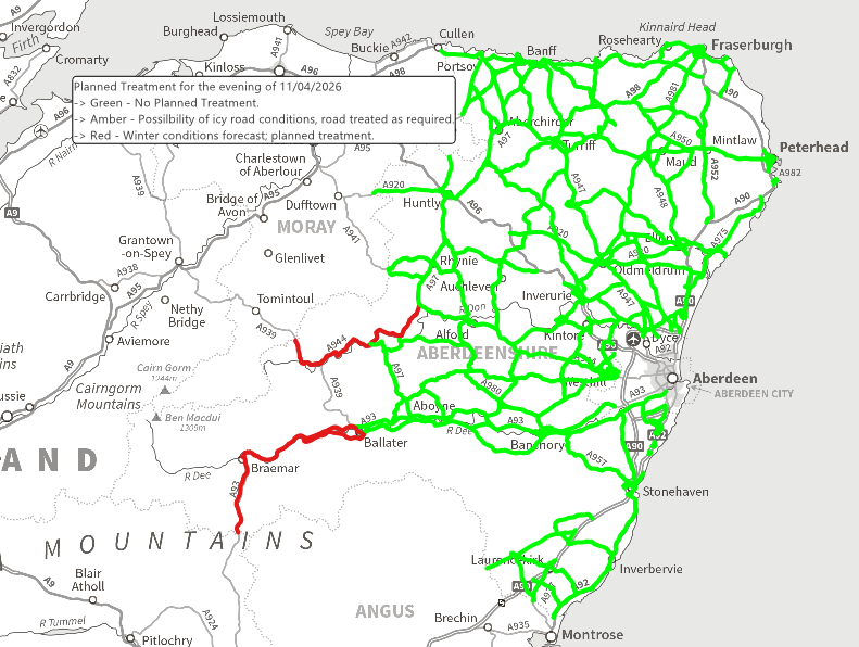 Aberdeenshire Roads tweet media