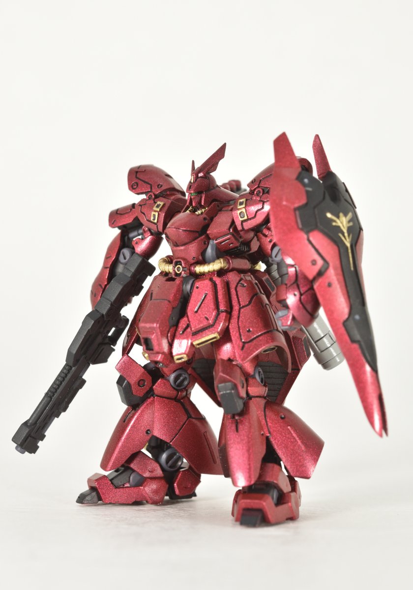 ガンダムアーティファクト、サザビー完成。 全高55㎜小さい！目立つ