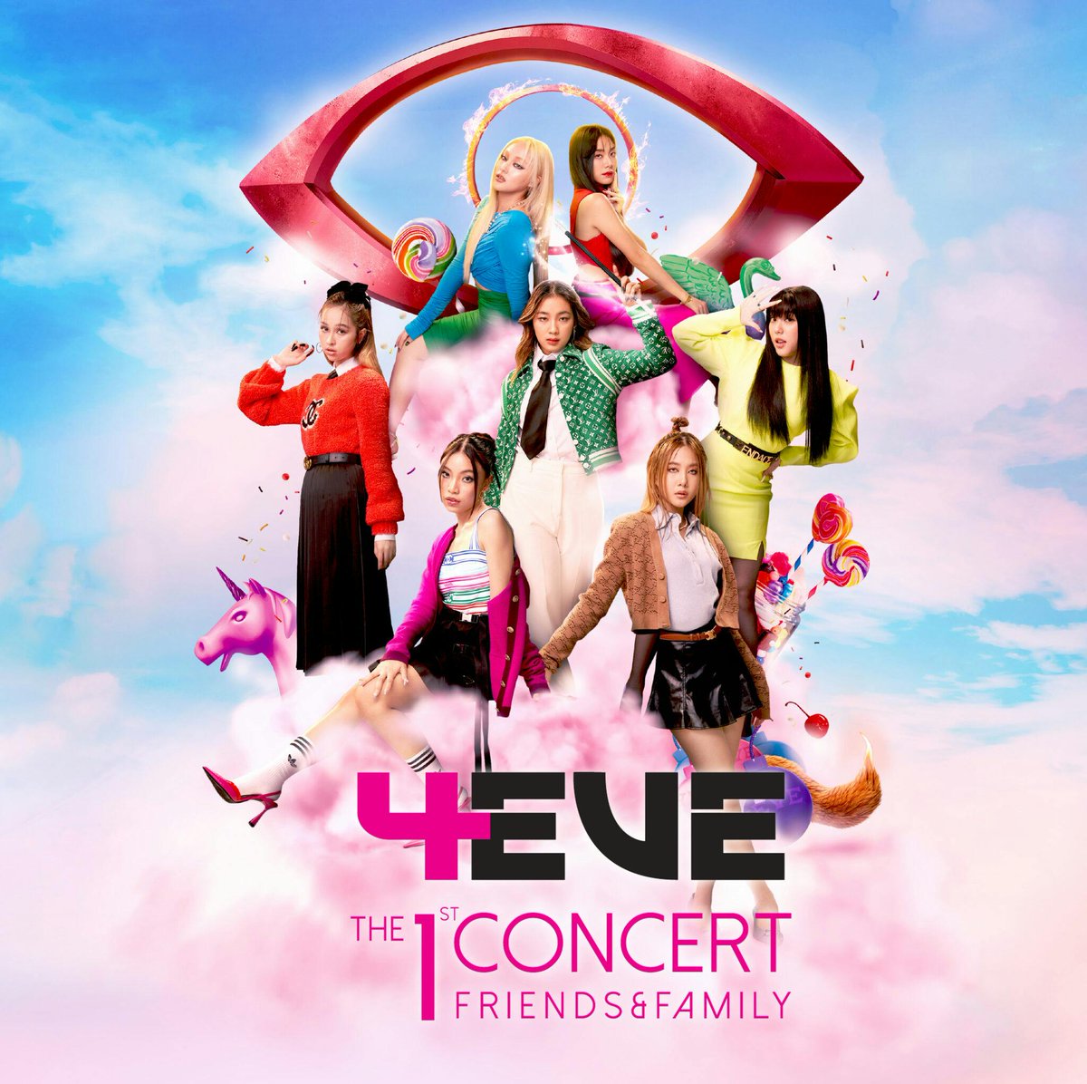 Ppptyka's tweet photo. คอนเดี่ยวทั้งสามโปสเตอร์ สังเกตเห็นว่ายูนิคอร์นมีมาตั้งแต่คอน1แล้ว  #4EVEUnchainedConcert
#4eve https://t.co/LmZ5PECNol
