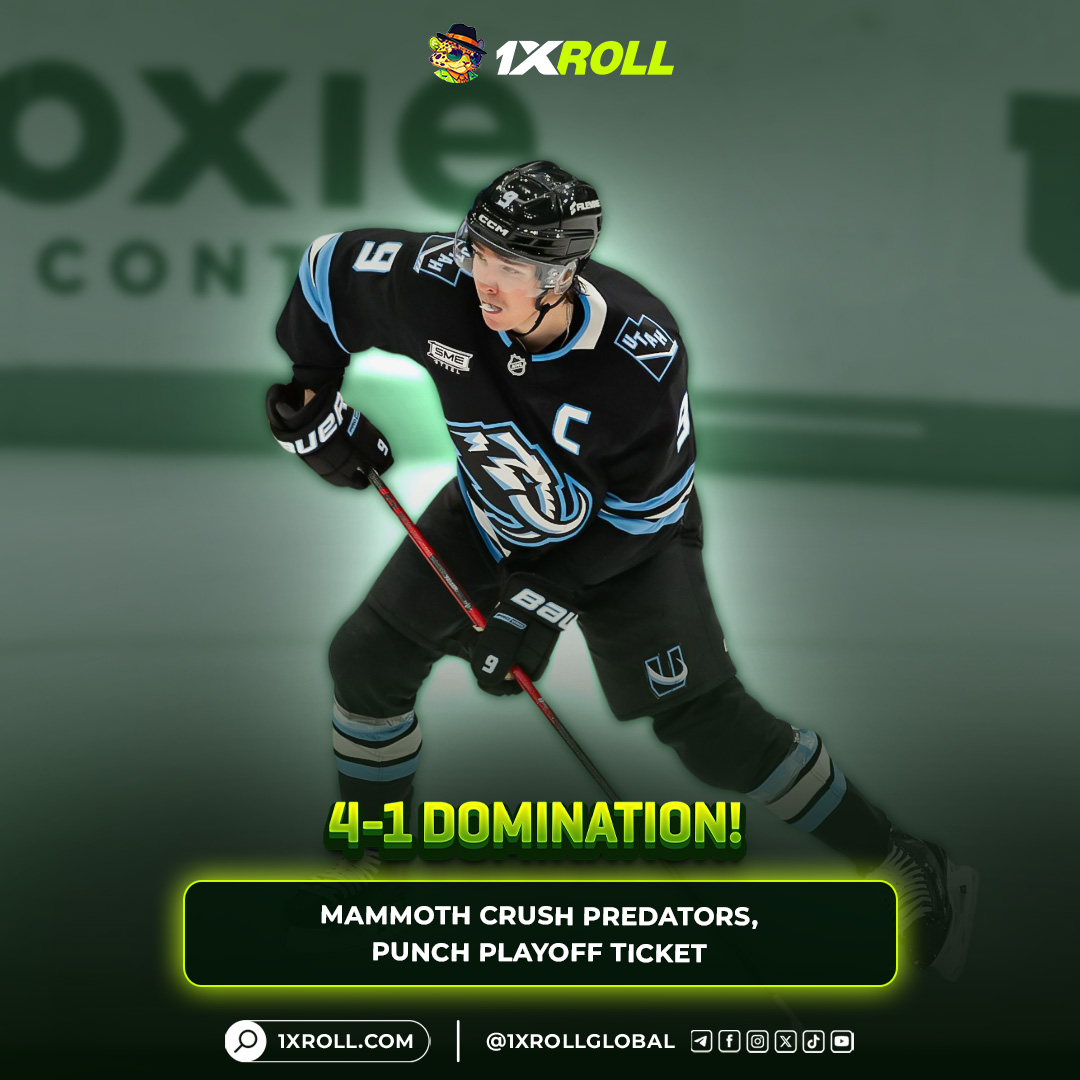 1XRoll1's tweet photo. SPORTS BEAT • GUENTHER GOAL MACHINE

✅ Guenther nets 39th goal as Mammoth beat Predators 4-1
✅ 5th straight win powers Utah’s late-season surge
✅ Playoff spot secured in just their 2nd season

#NHL #Hockey #IceHockey https://t.co/6KXxBINsQR