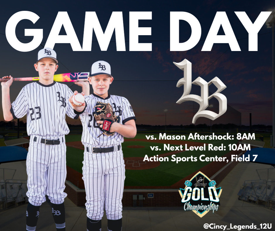 Legends13U's tweet photo. 🚨 GAME DAY 🚨

Gold Ring Championships
Action Sports Center — Field 7

🕘 Game time: 8AM
🕘 Game time: 10AM https://t.co/1OjfXaDsSA
