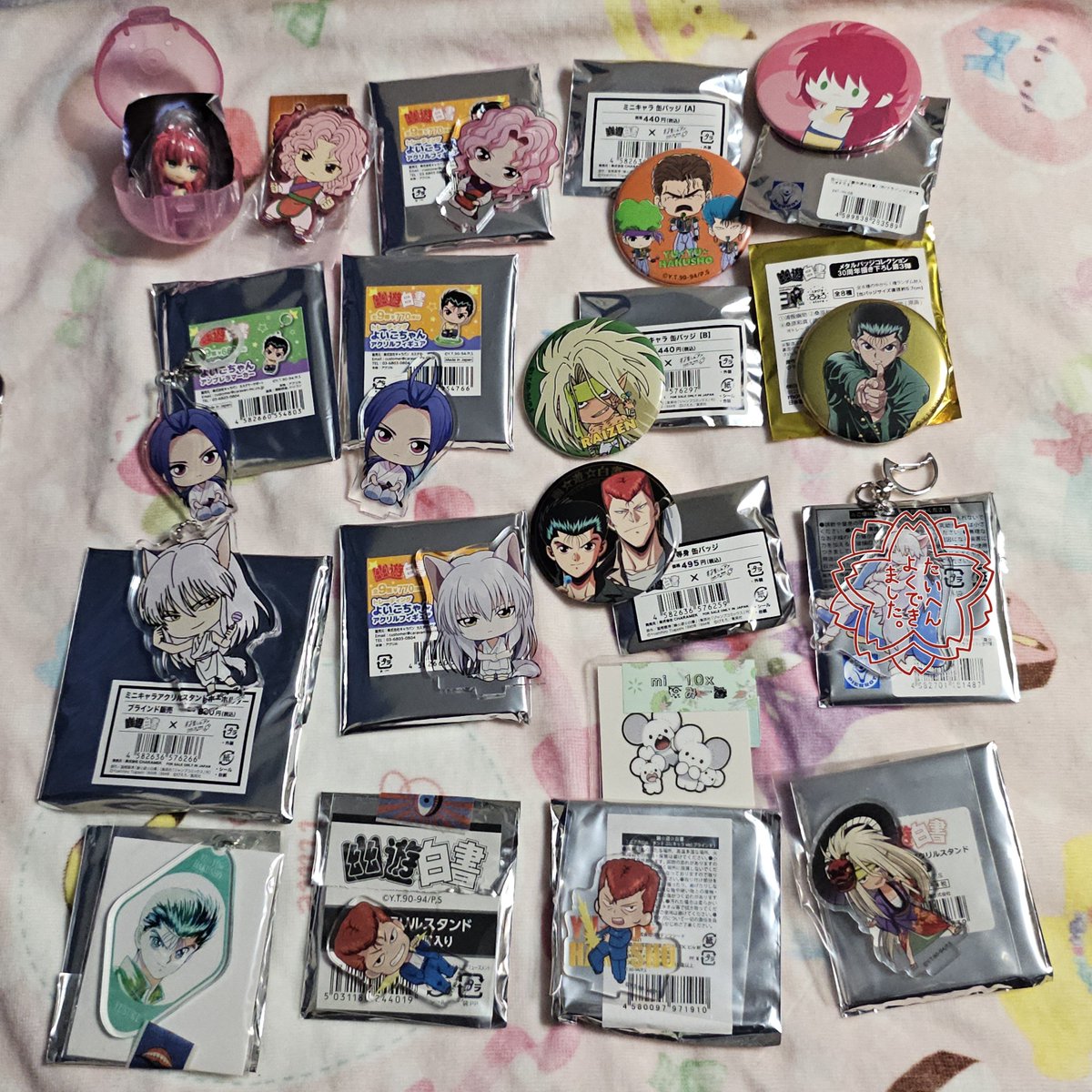 mi_10x's tweet photo. @no_TL
【交換 譲渡】幽遊白書
譲→ガチャミニフィギュア、ラバマス、缶バッジ、アクスタ、よいこちゃん、推しとアメ、ぷにキャラ、30周年、ぽすてる、Ani-art
蔵馬、玄海、特防隊、死々若丸、雷禅、幽助、妖狐、桑原

求→別ポスト求めている物他同異種飛影陣>他ご相談
譲渡額2枚目+送料 https://t.co/KX4AysoGDm