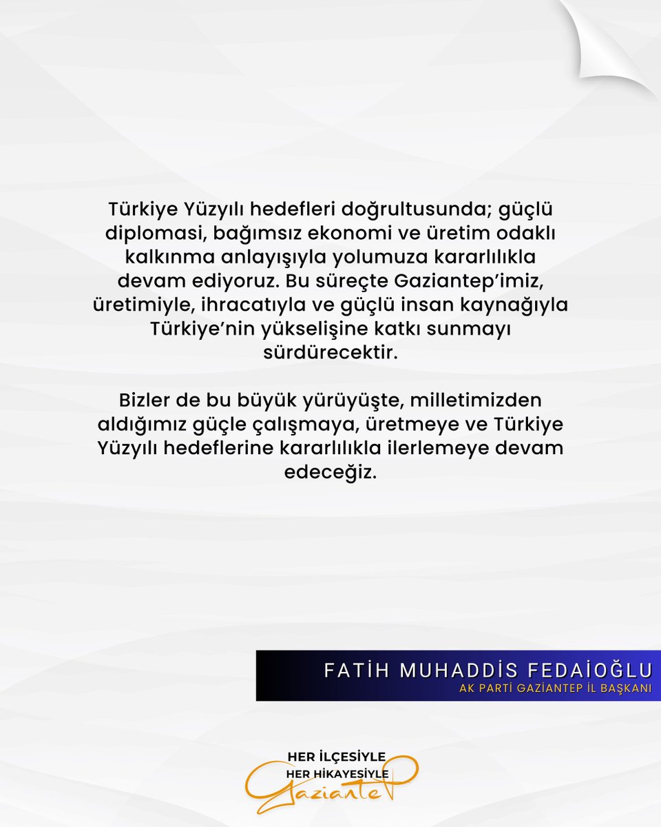 AK Parti Gaziantep tweet media