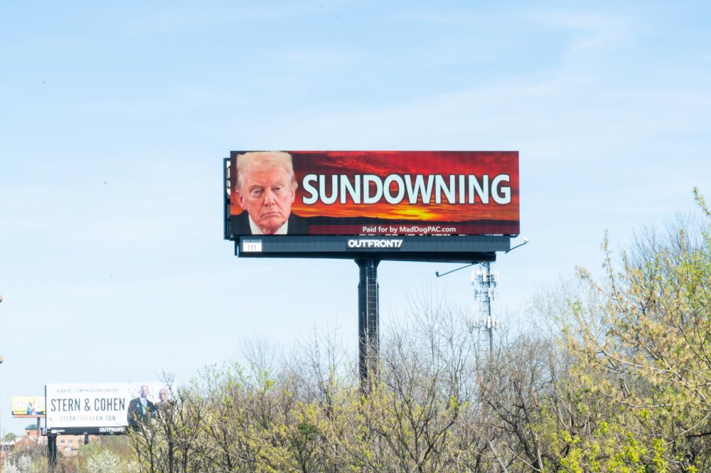 Our latest billboard is up! Chip in to help keep it up. maddogpac.com/products/quick…