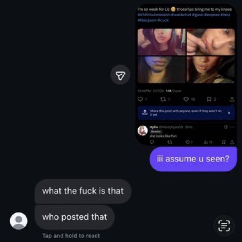 bopluvrklar's tweet photo. IRL SUBMISSION, Liz
Cuck got exposed sending his irl
Dm to have your irl posted https://t.co/JNikgRj2Ni