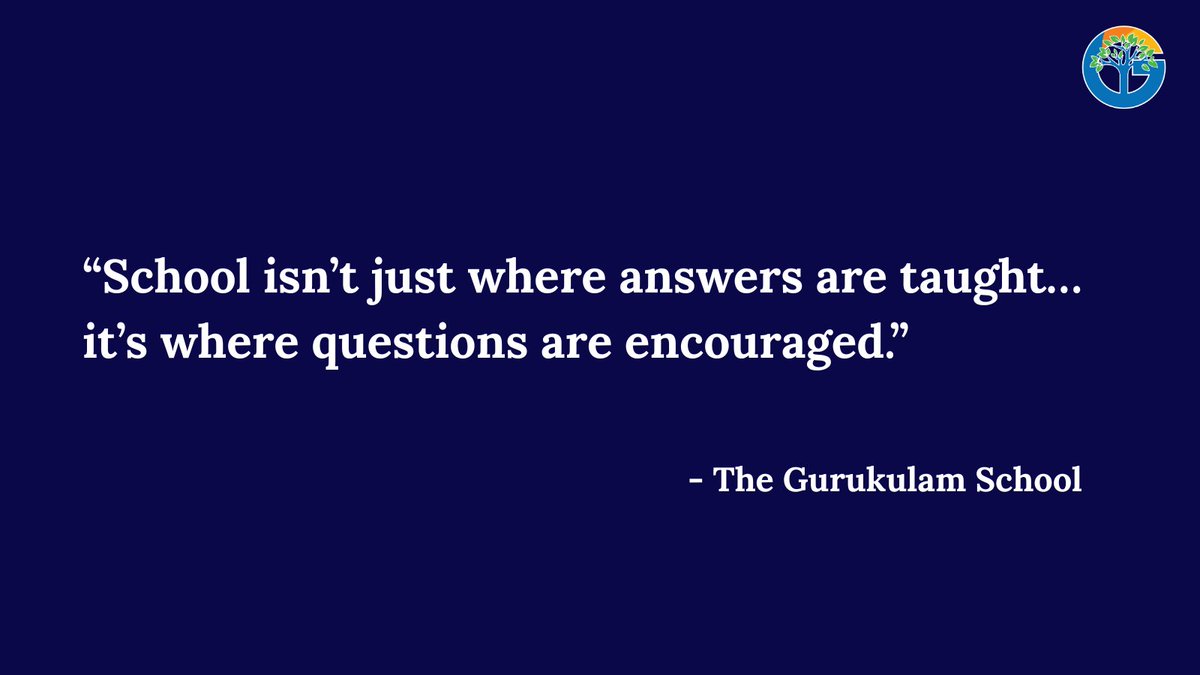 The_Gurukulam's tweet photo. We don’t just teach answers, we nurture thinkers.
#TheGurukulamSchool #PW #LearningBeyondBooks https://t.co/msJq25ZMTa