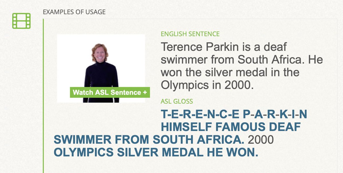 SigningSavvy's tweet image. Today’s example #ASL gloss is an example of using the sign of the day (OLYMPICS) in context. See it signed at signingsavvy.com/sotd