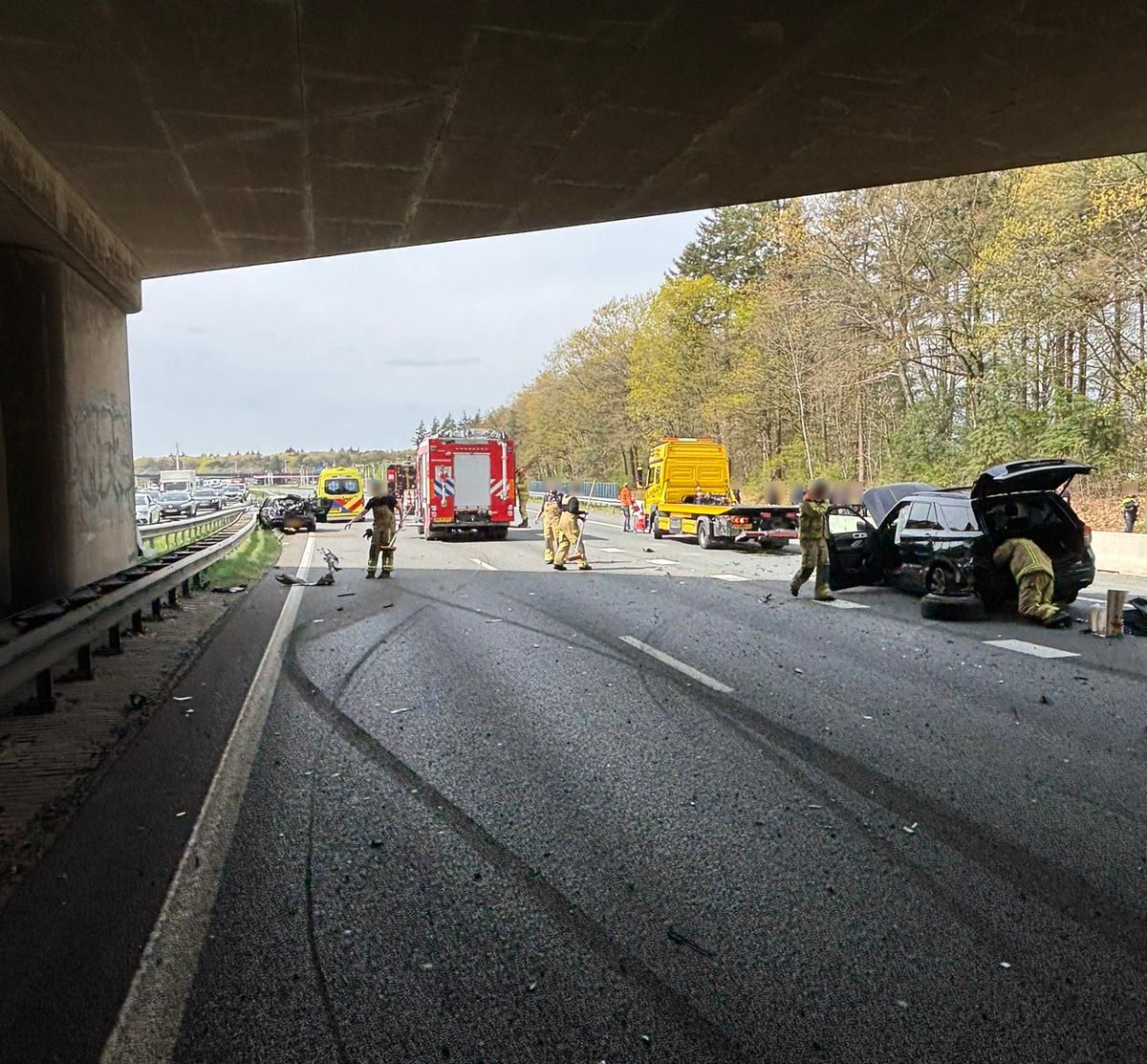 Verkeersincident op A67 richting Belgische grens
