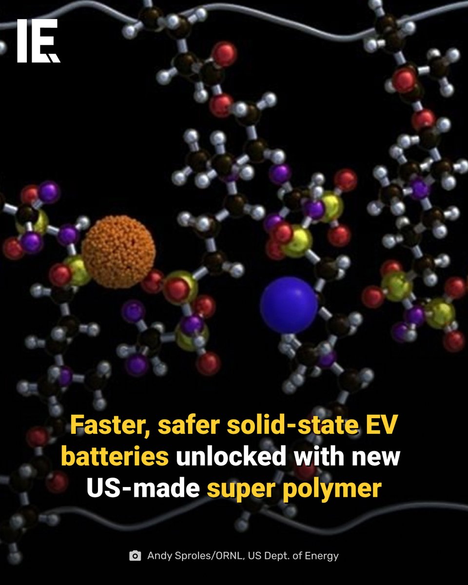 IntEngineering's tweet image. This revolutionary superionic polymer could improve both charging speed and safety in EV batteries.
bit.ly/41qIMBe