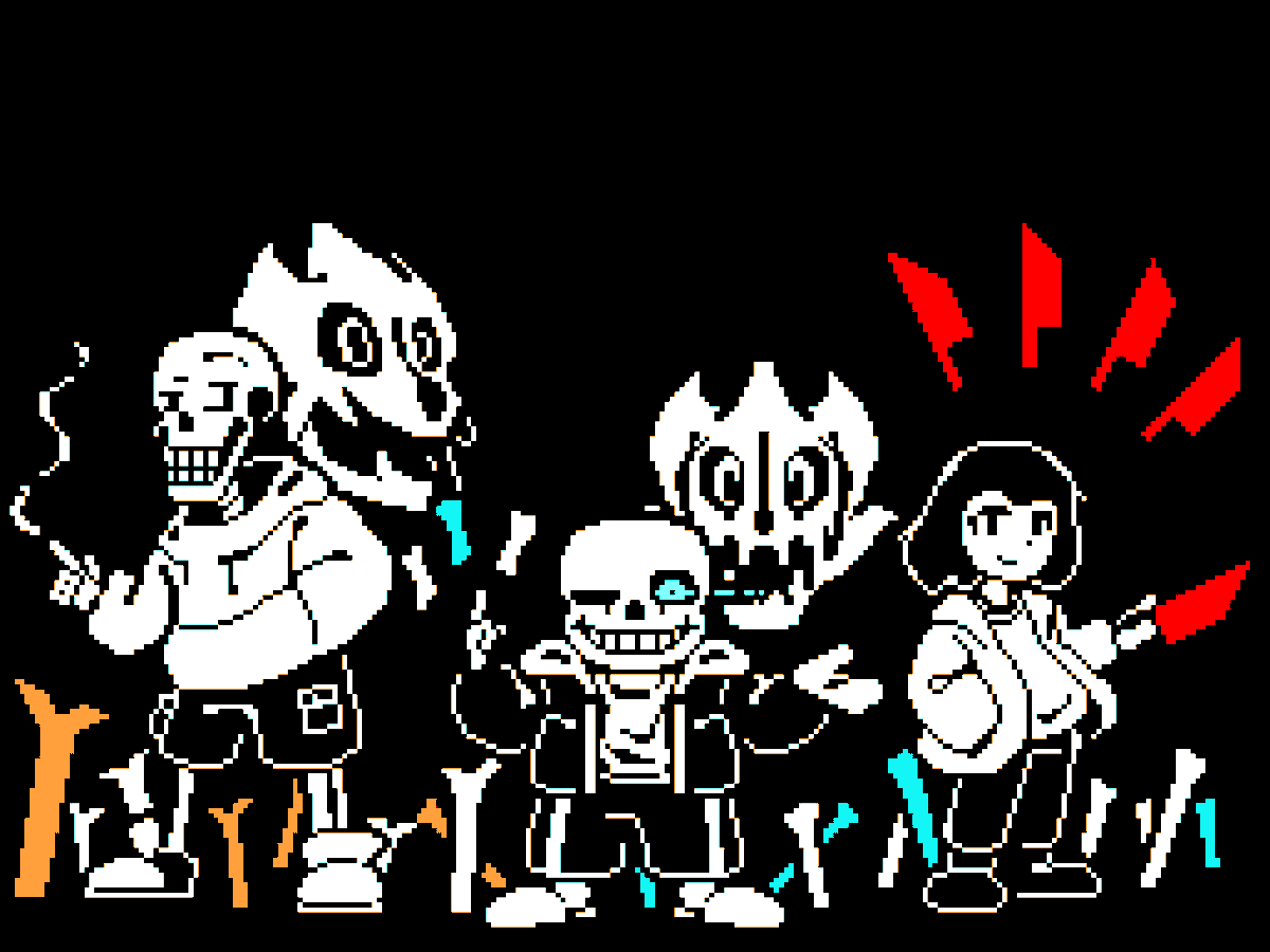 Shandei_UT's tweet image. Bad Time Trio
#Sans #Papyrus #Chara
#UndertaleAU