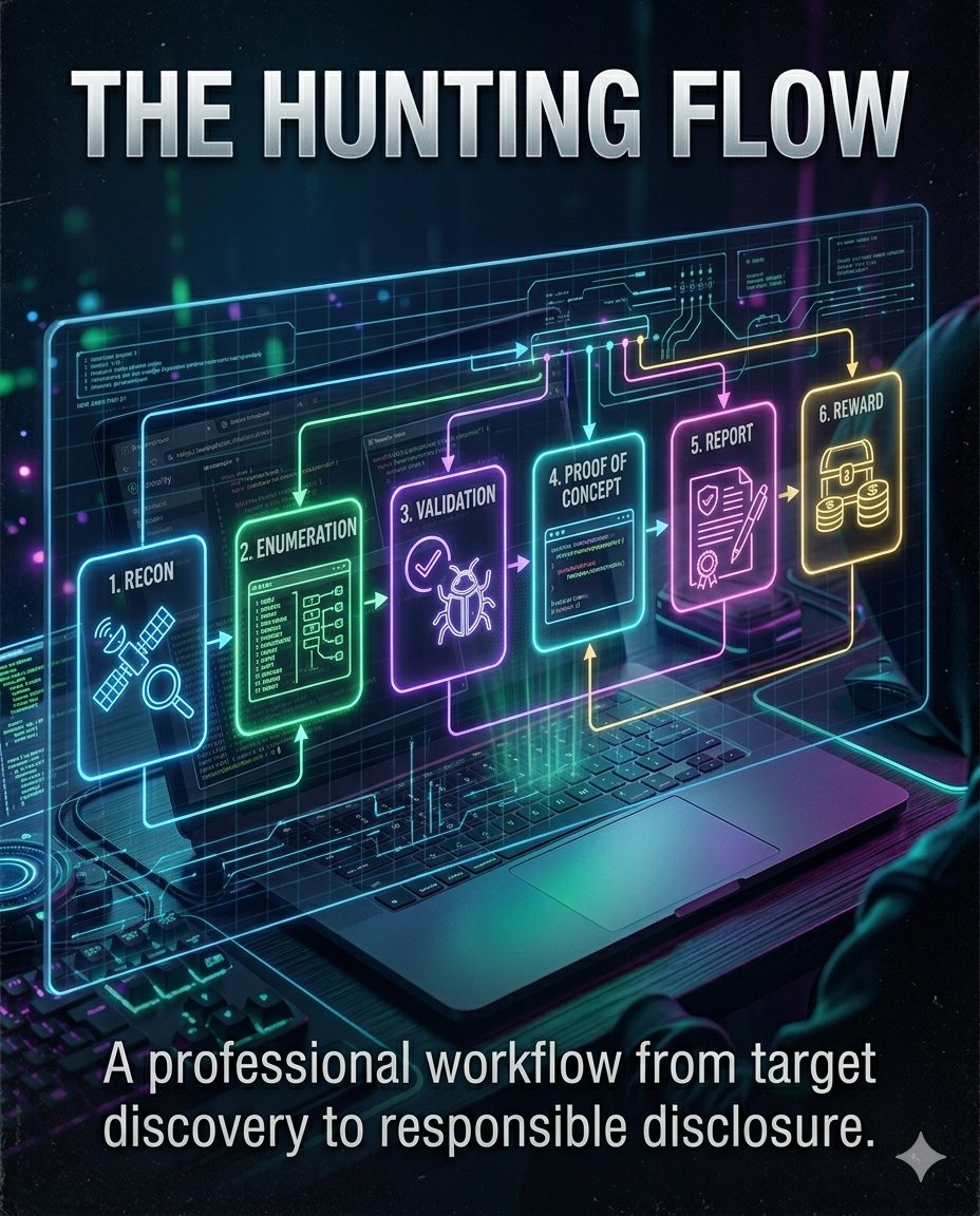 Anastasis_King's tweet image. Bug Bounty Hunter Workflow Guide

A structured workflow is essential for successful bug bounty research. From recon and validation to reporting and rewards, every step matters in identifying real security issues.

Comment BUG 🐞👇

#bugbounty #cybersecurity #infosec