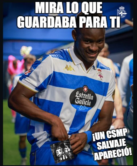 CuantoSufrimos's tweet photo. Si te cuentan el día que Borja Galán despejó aquel balón de cabeza en Comemierda que íbamos a estar a ocho partidos de Primera, pues te lo creerías because ElMejorClubDelMundo™. @CuantoSufrimos s10e08 se suma al corteo de ilusión🤞https://t.co/oTtceeXSE6 https://t.co/MqHT7IPX4G