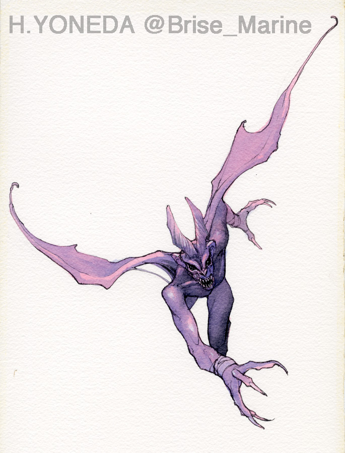 「Sketch vs. Final ENIX MYSTIC ARK Creatur」|米田仁士 Hitoshi Yonedaのイラスト