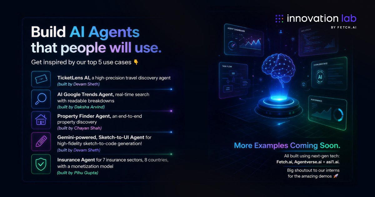 Fetch.ai Innovation Lab tweet media