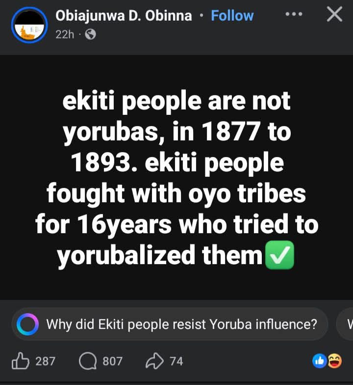 They got to Ghana just about 40 years ago, saw the GA people and recognised the Yoruba culture in them. In their eyes, the GA people had entered buses like them to Ghana so if they could have a GA Kingdom and Oba in Ghana then the Ibos who are Yoruba eternal alter ego must also