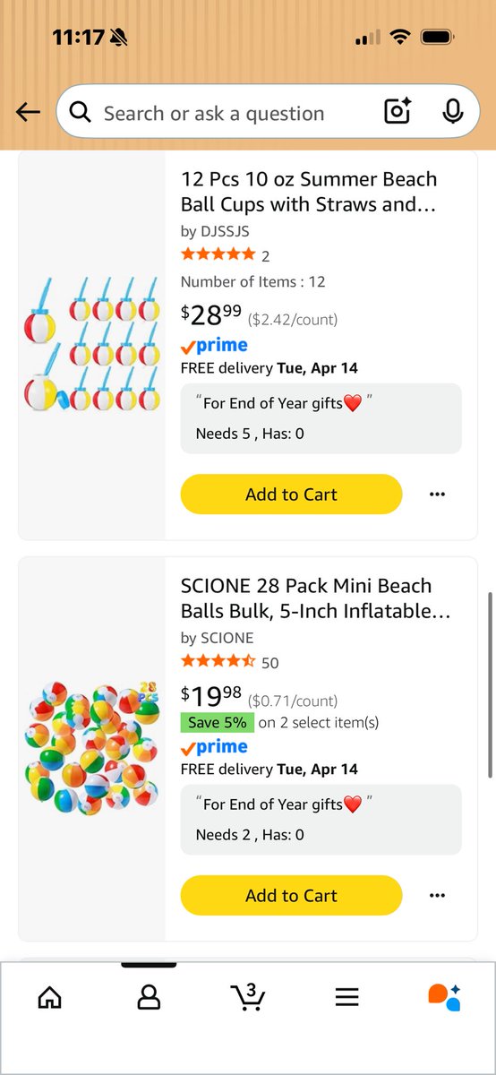 MsPerez1996's tweet image. Happy Saturday!😍💖These are the last items needed for our summer buckets😍💖🫶My kinder team and I are hoping to give each one of my students a bucket❤️I have also added gift cards to help with the purchase of these items🫶
#clearthelist
#title1
#kinder
amazon.com/hz/wishlist/ls…
