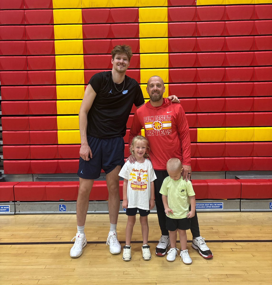 HoopsAztec's tweet photo. Great morning workout with UNC Forward/ NBA Draft prospect Henri Veesaar 🏀 https://t.co/YqHjFzdSll