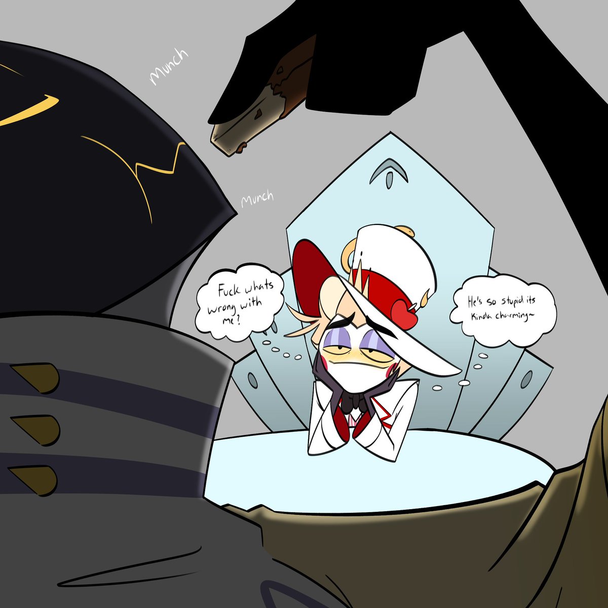 Emmitsu_Art's tweet image. Attempted Flirting

(3-6/???)

#adamsapple #lucifer #adam #hazbinhoteladam #hazbinhotellucifer #lucifermorningstar

Thank you @The_MightyMogar for the inspo 🫶🫶🫶