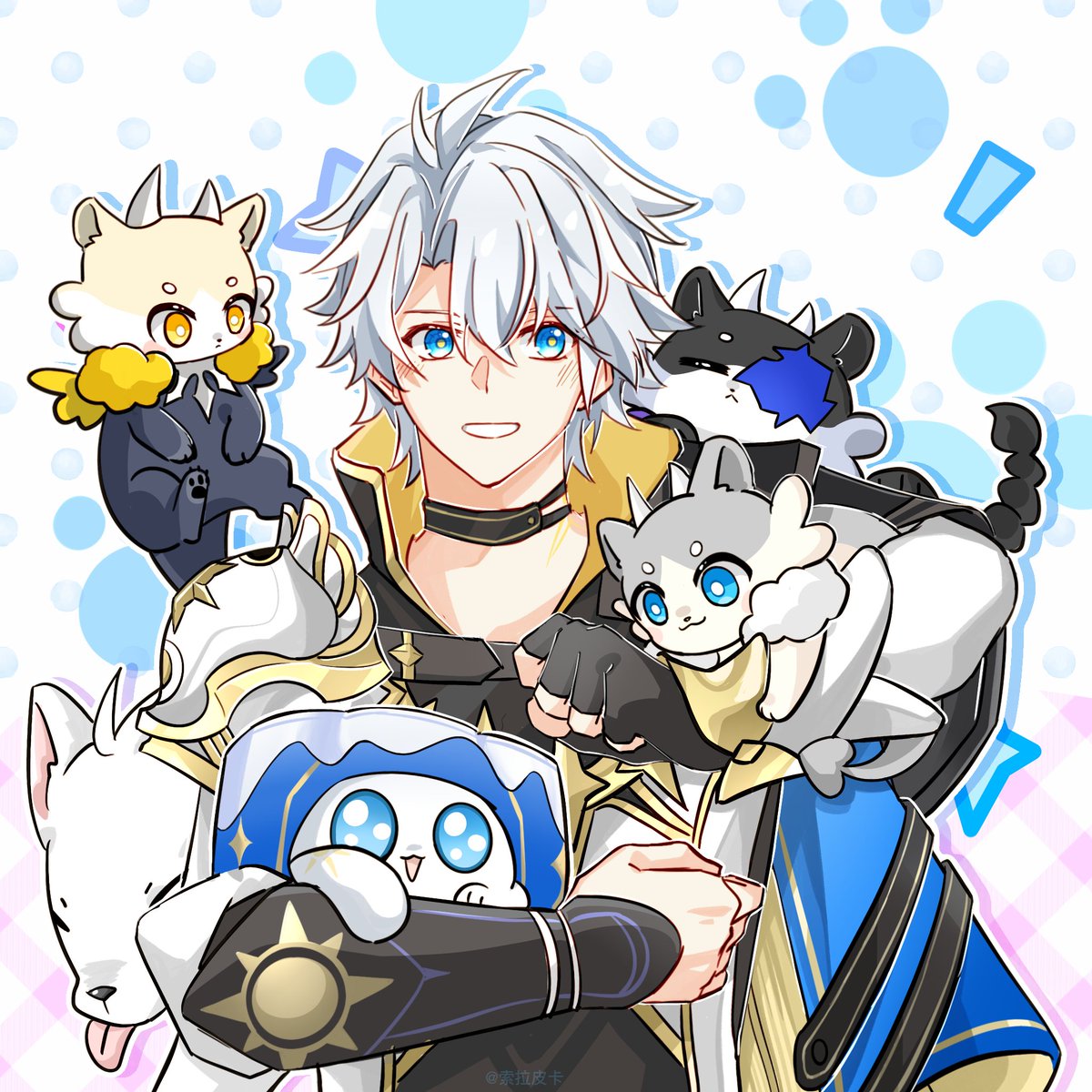 montokusora's tweet image. #HonkaiStarRail 
#phainon
🤗猫糕……