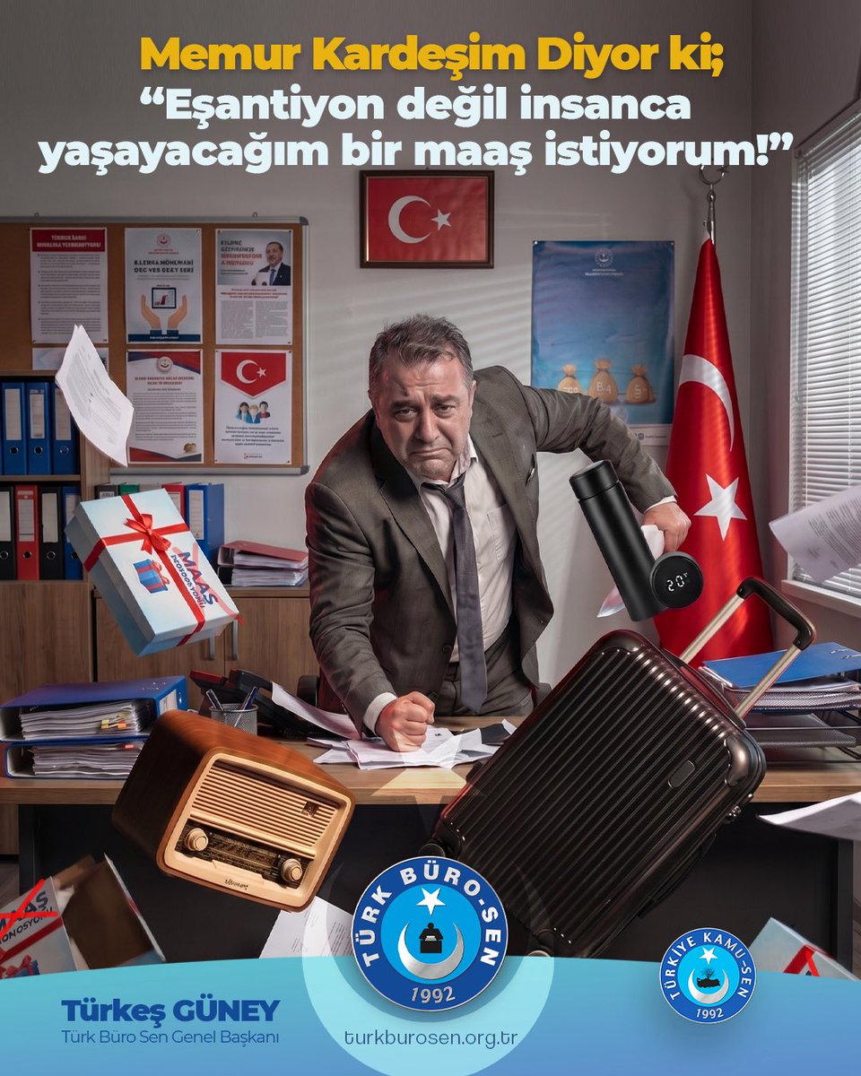 TurkesGuney's tweet photo. ‼️“15 yıllık yetkili sendikanın karnesi; 

📌Yoksulluk sınırının altında görev, açlık sınırında emekli maaşı”.             

📌 Sonuç; Fiyasko…

📌 Çare; Türk Büro Sen https://t.co/4cAb5U5c3y