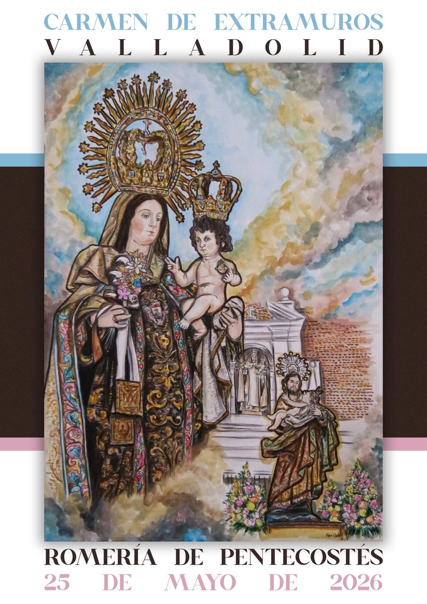 #RomeríaDeExtramuros26 | Cartel de las Fiestas de Pentecostés 2026

👉🏻 Obra de Francisco Cantos

#CarmenDeExtramuros