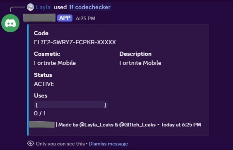 Gl1tch_Leaks's tweet image. .@Layla_Leaks &amp;amp; me made something, 

Code Checker soon, Stay tuned 👀