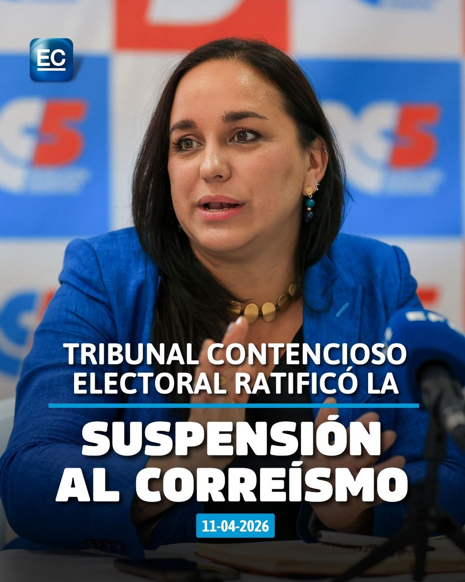 elcomerciocom's tweet image. elcomercio.com/actualidad/pol…

El pronunciamiento del TCE se fundamenta en un informe de la Fiscalía del Estado
#Correísmo #eleccioneseccionales #Ecuador