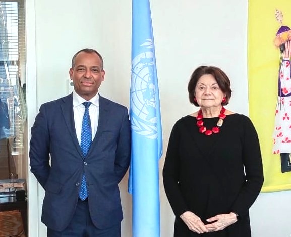 SidiOmarNY's tweet image. Ahead of Security Council consultations on #MINURSO, I was pleased to meet USG for Political &amp;amp; Peacebuilding Affairs, Mrs DiCarlo, yesterday at the UN Secretariat. We discussed the #UN peace process in #WesternSahara and I restated the Frente #POLISARIO position in this regard.