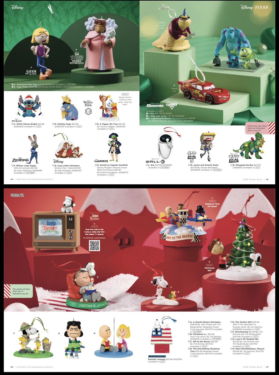 DisTrackers's tweet image. Check out this year’s Hallmark Keepsake Ornaments! There’s only 1 Funko Pop Ornament and it’s Pennywise! Full catalog on link.
.
hallmark.com/on/demandware.…
.
#Hallmark #Funko #Disney #Marvel #Ornaments