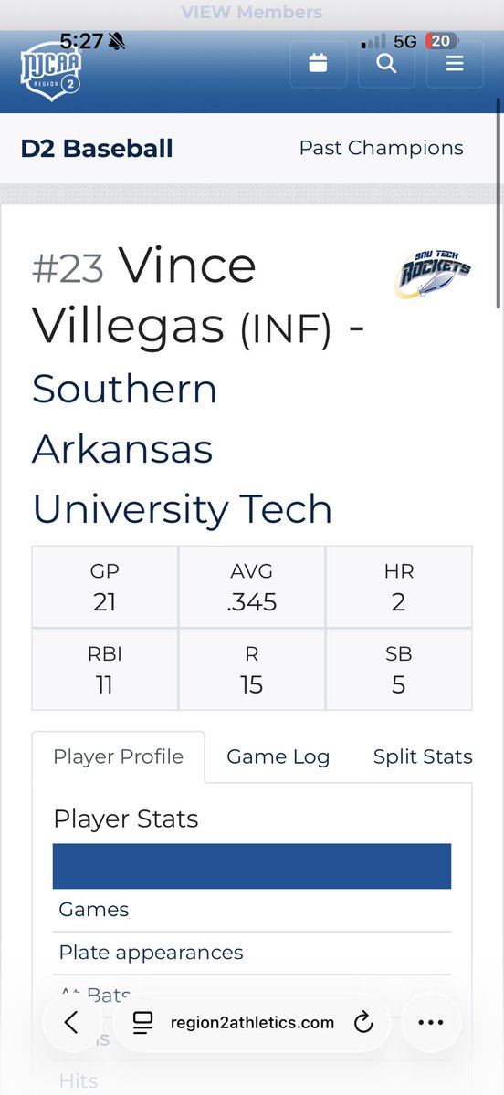 Vince23Villegas's tweet photo. Spring season stats so far with 2 more series to go!! NJCAA Region 2 

UNCOMMITTED JUCO SOPHOMORE 

Looking for 4 Year Opportunities 

5’9 175 MIF 

#214-477-4967 https://t.co/6qNEZr1qzK