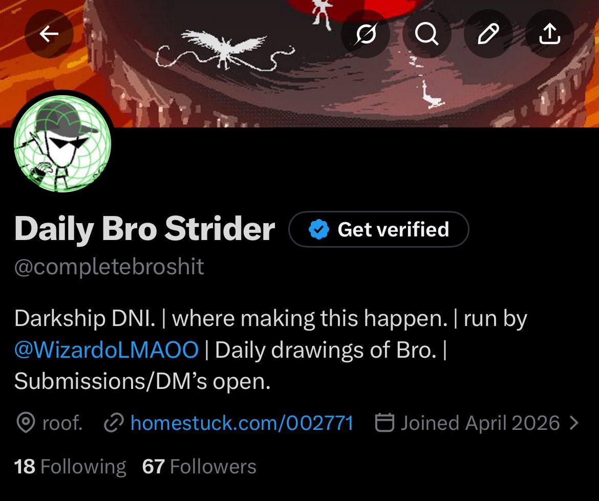 Daily Bro Strider tweet media