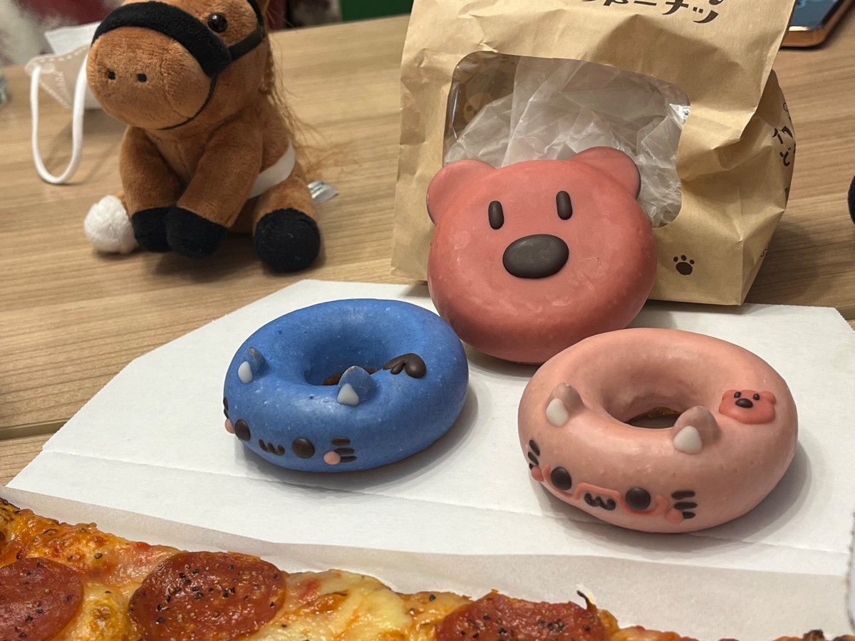 これは先月だけどチャンスがあり久々にどうぶつドーナツ食べれたときの写真