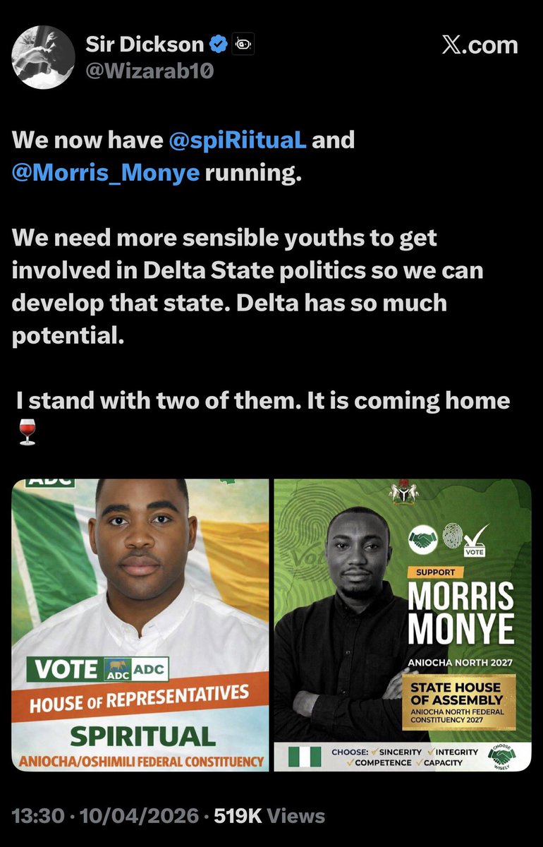 High Chief Lawrence Igbins Okoro tweet media