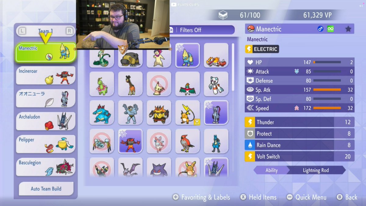 Flats_OW's tweet image. For those who have been following along with the pokemon champions journey, we have made some adjustments to the team from the other day after hitting masterball. I found we struggled a bit vs Charizard Y, King Gambit, and Rotom wash teams