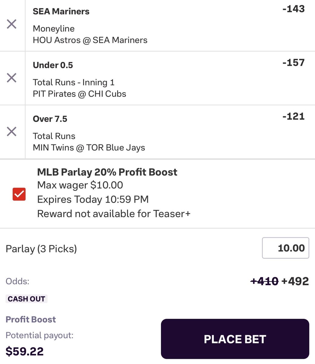 Boost World (+EV bets) tweet media