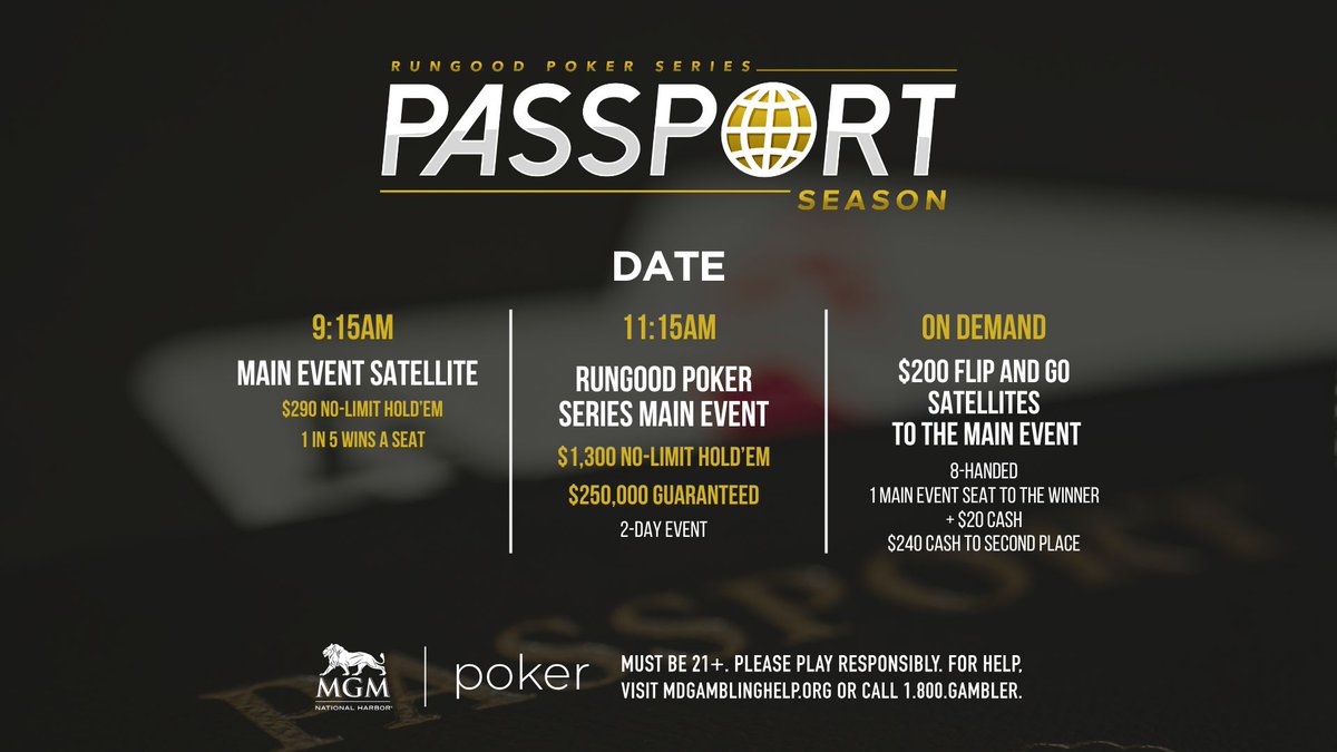 MGM National Harbor Poker tweet media