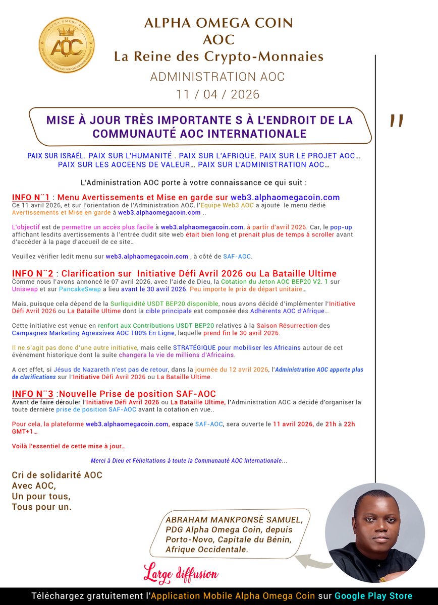 Alpha Omega Coin tweet media