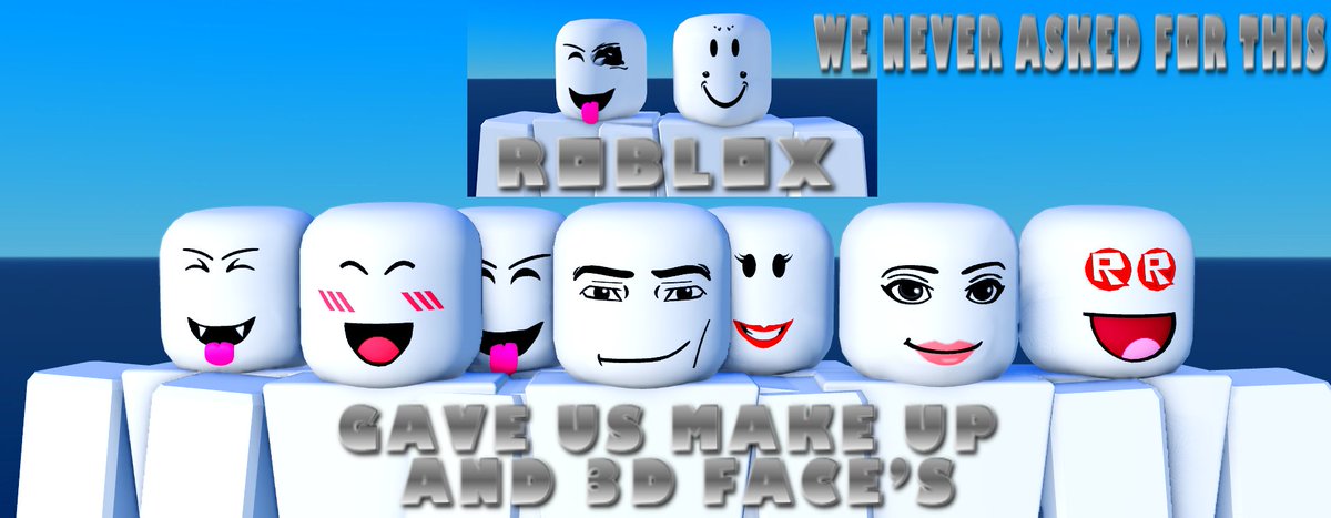 ZayaZX2012's tweet photo. #roblox #RobloxUGC #RobloxRTC What Roblox gave us: 3D faces we never asked for and makeup that no one uses (it doesn’t even fit the classic faces). 💀
VS
What UGC creators give us: Classic faces as much as possible, where the makeup doesn't work.
Which side are you on? 🎮 https://t.co/h5BauExsNi