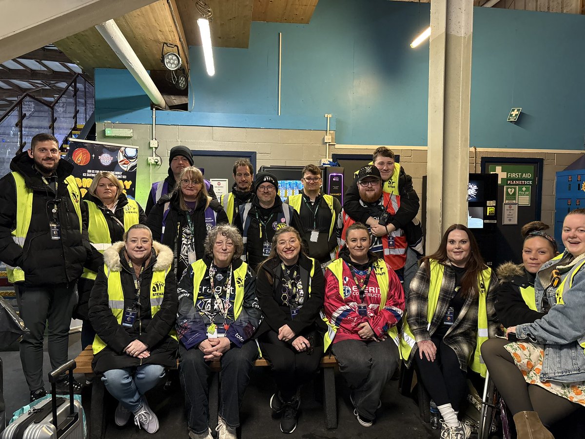 McrstormSteward's tweet image. #manchester for the final time this season your @Mcr_Storm stewards, we also would like to thank @Dizzyfish for the hi-viz and hats 
#wearestorm 
#dizzystewards
#dizzyarmy