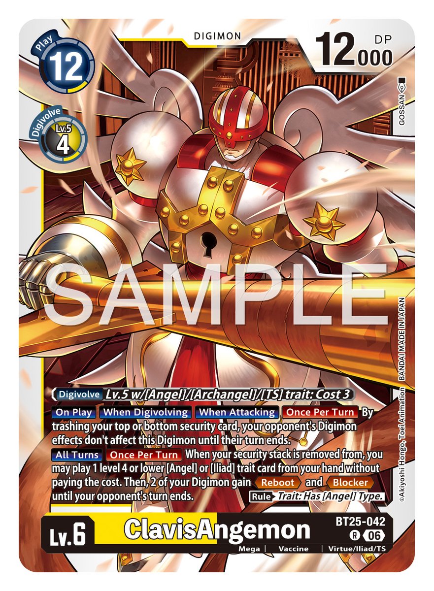 digimon_tcg_EN's tweet image. [REVEALS]

Hello Digimon Tamers!
Today’s card is [BT25-042 ClavisAngemon]! #TIMESTRANGER

BOOSTER DUAL REVOLUTION [BT-25]
In stores May, 2026!
world.digimoncard.com/products/pack/…

#DigimonCardGame
#DigimonTCG
#Digimon