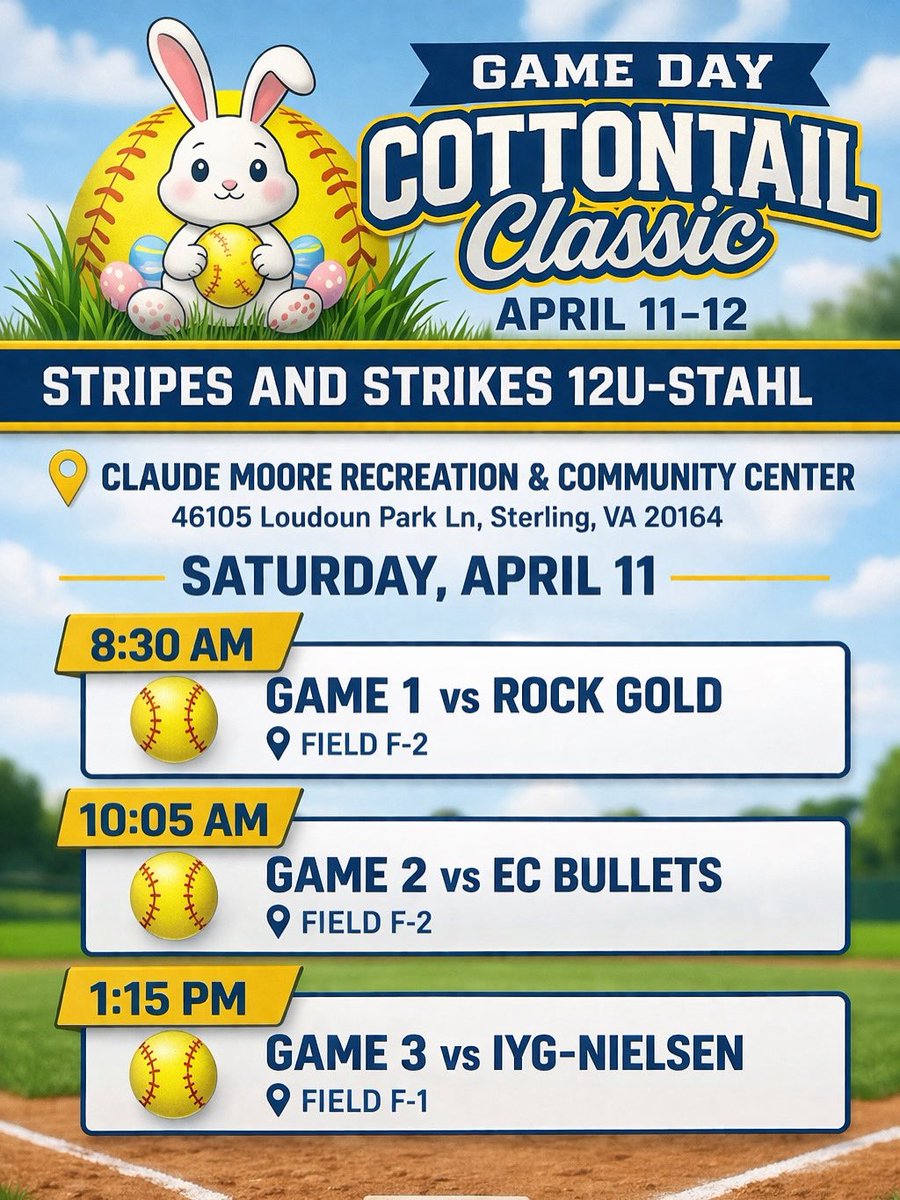 Stripes and Strikes Softball tweet media