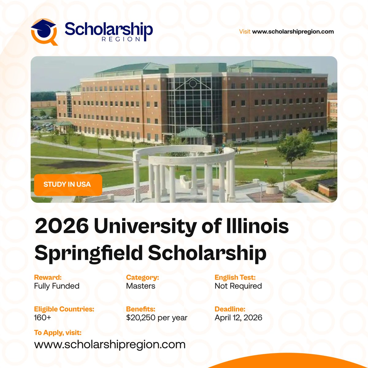 scholarsregion's tweet image. Expires Today!
Applications close today, check them out and apply immediately.

University of Illinois Springfield Scholarship 2026 in USA | Fully Funded
scholarshipregion.com/university-of-…

2026 OPEC Fund for International Development Internship
scholarshipregion.com/opec-fund-for-…