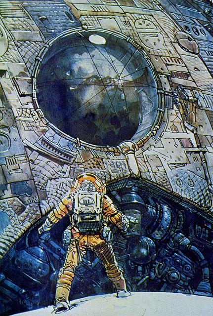 Concept art by Moebius for ALIEN