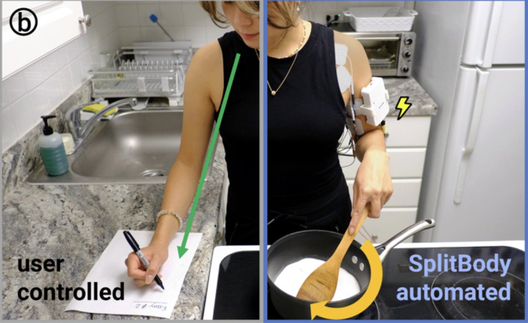 lauriewired's tweet image. Would you let a computer hijack your muscle movements if it increased your performance 35%?

I totally would.

Came across a really interesting ACM paper today (SplitBody), where subjects were given difficult multitasking challenges.

Their mental load was “reduced” by having a