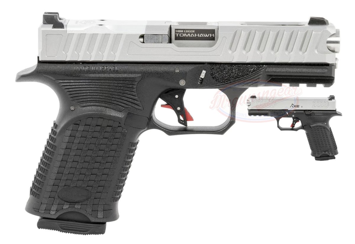 Mrgunsngear's tweet image. Bul Armory 15+1 optics ready Axe C (Glock 19 clone) with RMR pattern direct cut slide, elongated beaver tail, flat-ish aluminum shoe trigger, and fluted barrel for $575 currently here: mrgunsngear.org/4tIfGJz

Cheapest I can recall seeing it 👌🏽

#glock #clone